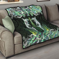 New Zealand Mere Pounamu Weapon Quilt Aotearoa Mango Paua Shell Maori Pattern