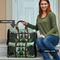 New Zealand Mere Pounamu Weapon Travel Bag Aotearoa Mango Paua Shell Maori Pattern
