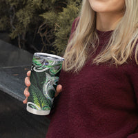 New Zealand Mere Pounamu Weapon Tumbler Cup Aotearoa Mango Paua Shell Maori Pattern