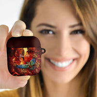 New Zealand Kea Bird Matariki Personalised AirPods Case Silver Fern Maori Pattern LT22 - Polynesian Pride