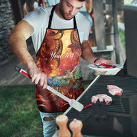 New Zealand Kea Bird Matariki Personalised Apron Silver Fern Maori Pattern LT22 - Polynesian Pride