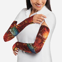 New Zealand Kea Bird Matariki Personalised Arm Sleeves Silver Fern Maori Pattern LT22 - Polynesian Pride