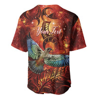 New Zealand Kea Bird Matariki Personalised Baseball Jersey Silver Fern Maori Pattern LT22 - Polynesian Pride