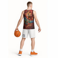 New Zealand Kea Bird Matariki Personalised Basketball Jersey Silver Fern Maori Pattern LT22 - Polynesian Pride