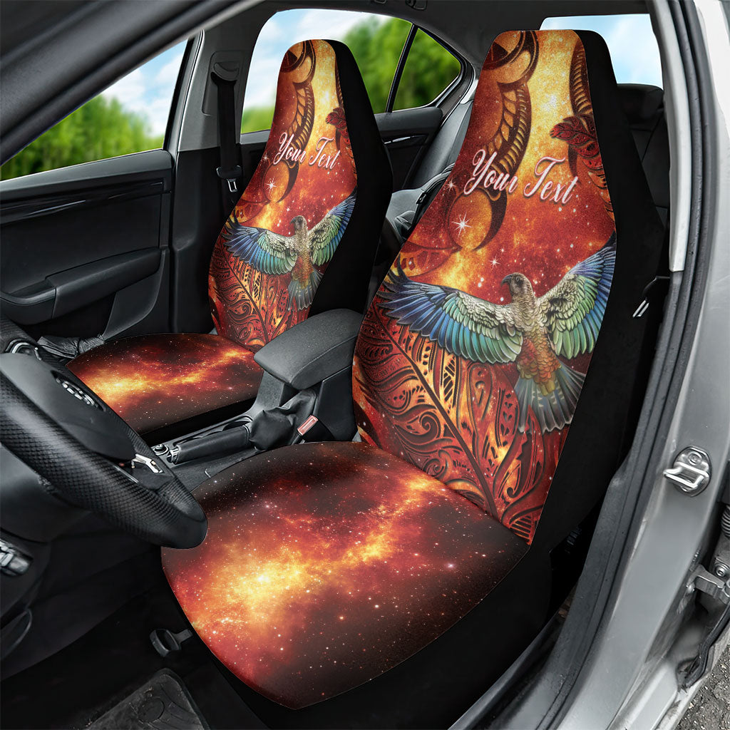 New Zealand Kea Bird Matariki Personalised Car Seat Cover Silver Fern Maori Pattern LT22 - Polynesian Pride