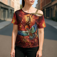 New Zealand Kea Bird Matariki Personalised Cross Shoulder Shirt Silver Fern Maori Pattern LT22 - Polynesian Pride