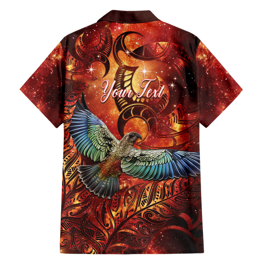 New Zealand Kea Bird Matariki Personalised Family Matching Off Shoulder Maxi Dress and Hawaiian Shirt Silver Fern Maori Pattern