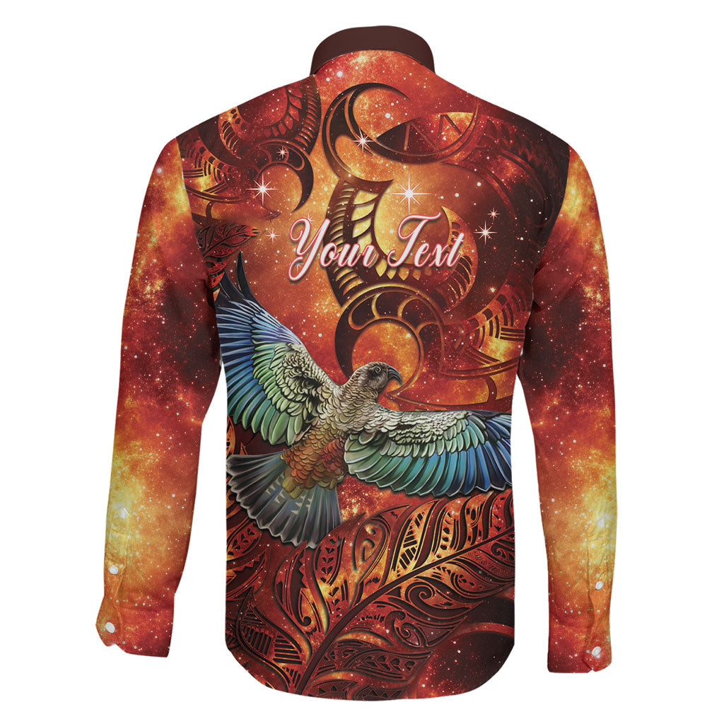 New Zealand Kea Bird Matariki Personalised Family Matching Tank Maxi Dress and Hawaiian Shirt Silver Fern Maori Pattern
