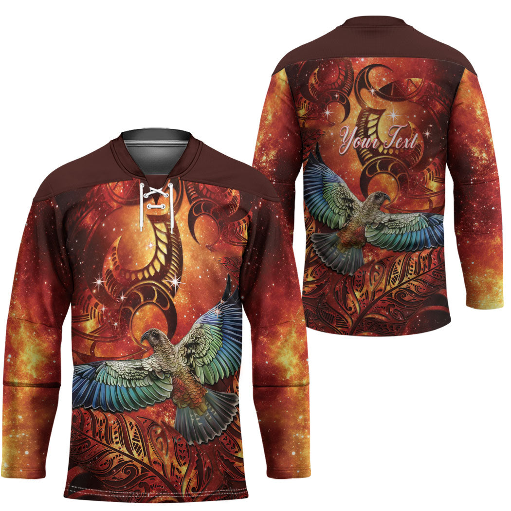 New Zealand Kea Bird Matariki Personalised Hockey Jersey Silver Fern Maori Pattern LT22 - Polynesian Pride