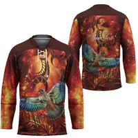 New Zealand Kea Bird Matariki Personalised Hockey Jersey Silver Fern Maori Pattern LT22 - Polynesian Pride