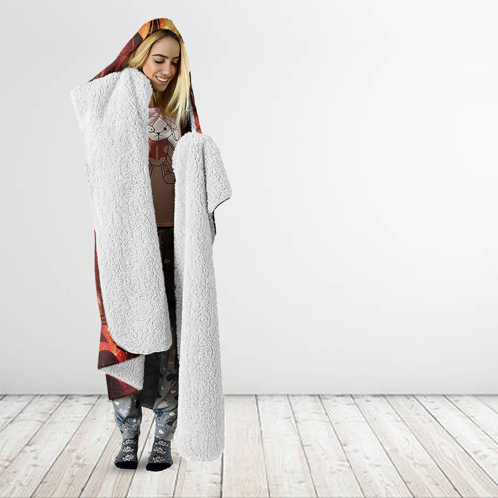 New Zealand Kea Bird Matariki Personalised Hooded Blanket Silver Fern Maori Pattern LT22 - Polynesian Pride