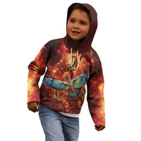 New Zealand Kea Bird Matariki Personalised Kid Hoodie Silver Fern Maori Pattern LT22 - Polynesian Pride