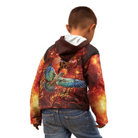 New Zealand Kea Bird Matariki Personalised Kid Hoodie Silver Fern Maori Pattern LT22 - Polynesian Pride