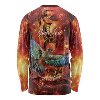 New Zealand Kea Bird Matariki Personalised Long Sleeve Shirt Silver Fern Maori Pattern LT22 - Polynesian Pride