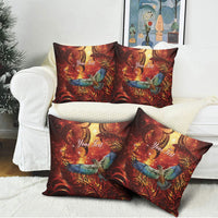 New Zealand Kea Bird Matariki Personalised Pillow Cover Silver Fern Maori Pattern LT22 - Polynesian Pride