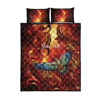 New Zealand Kea Bird Matariki Personalised Quilt Bed Set Silver Fern Maori Pattern LT22 - Polynesian Pride