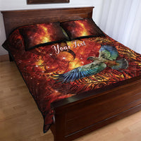 New Zealand Kea Bird Matariki Personalised Quilt Bed Set Silver Fern Maori Pattern LT22 - Polynesian Pride