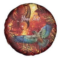 New Zealand Kea Bird Matariki Personalised Spare Tire Cover Silver Fern Maori Pattern LT22 - Polynesian Pride