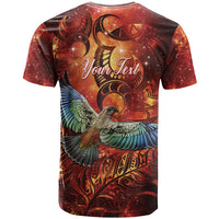 New Zealand Kea Bird Matariki Personalised T Shirt Silver Fern Maori Pattern LT22 - Polynesian Pride
