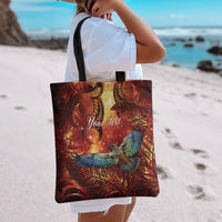 New Zealand Kea Bird Matariki Personalised Tote Bag Silver Fern Maori Pattern LT22 - Polynesian Pride