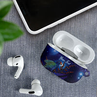 Takahe New Zealand Personalised AirPods Case Harakeke Silver Fern Maori Pattern LT22 - Polynesian Pride