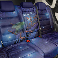 Takahe New Zealand Personalised Back Car Seat Cover Harakeke Silver Fern Maori Pattern LT22 - Polynesian Pride