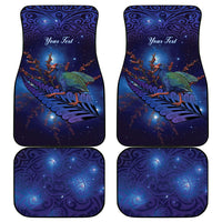 Takahe New Zealand Personalised Car Mats Harakeke Silver Fern Maori Pattern LT22 - Polynesian Pride