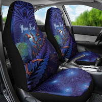 Takahe New Zealand Personalised Car Seat Cover Harakeke Silver Fern Maori Pattern LT22 - Polynesian Pride