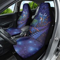 Takahe New Zealand Personalised Car Seat Cover Harakeke Silver Fern Maori Pattern LT22 - Polynesian Pride