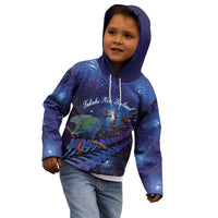 Takahe New Zealand Personalised Kid Hoodie Harakeke Silver Fern Maori Pattern LT22 - Polynesian Pride