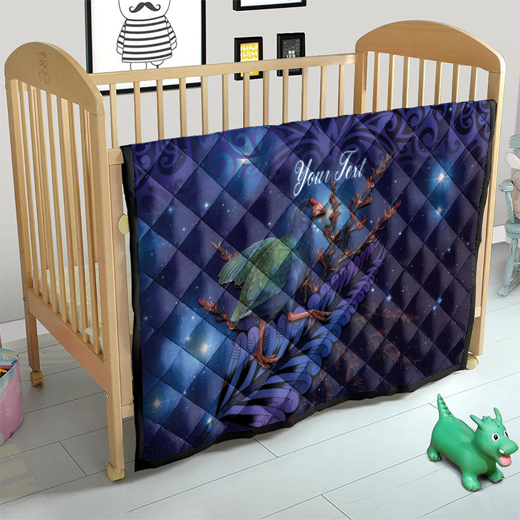 Takahe New Zealand Personalised Quilt Harakeke Silver Fern Maori Pattern LT22 - Polynesian Pride