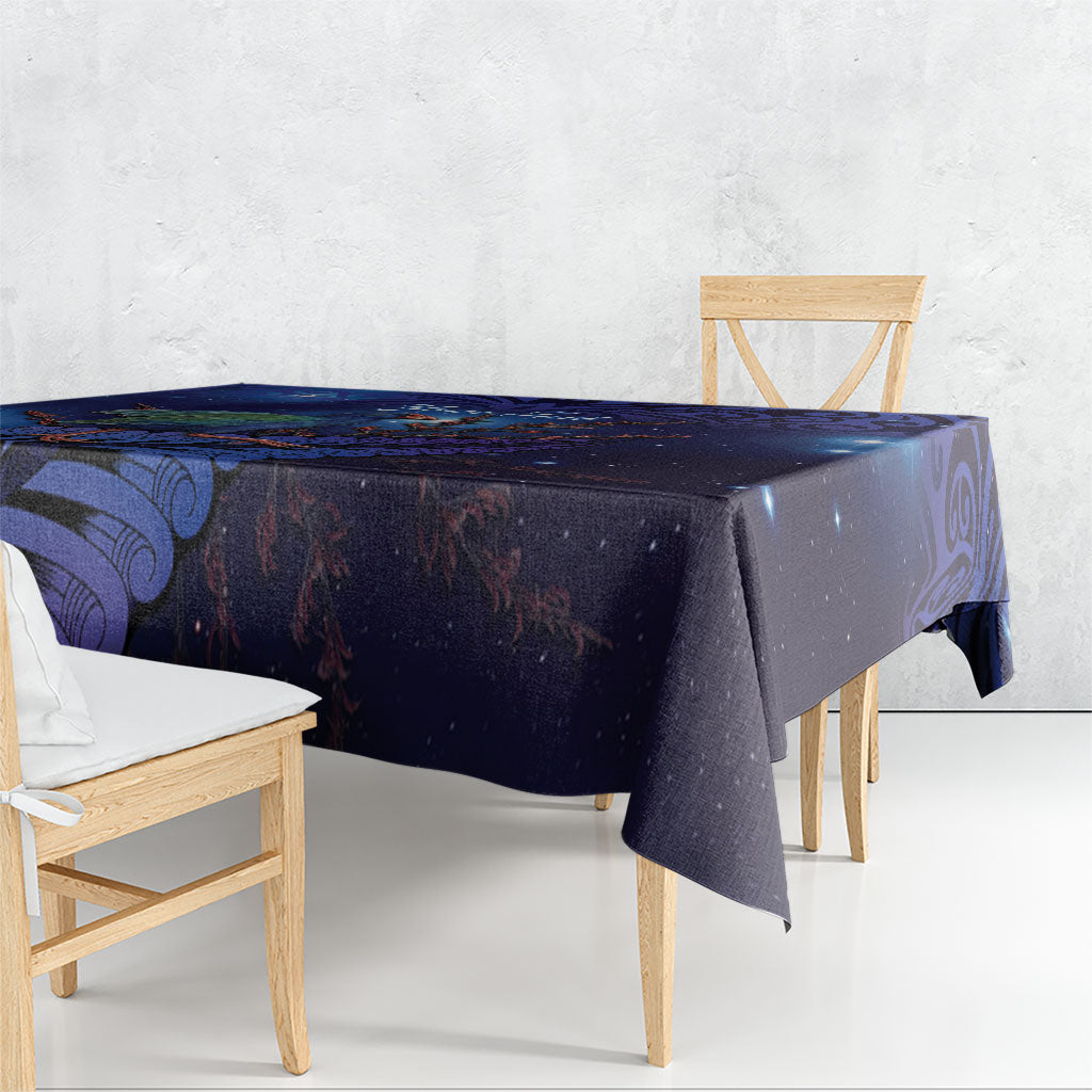 Takahe New Zealand Personalised Tablecloth Harakeke Silver Fern Maori Pattern LT22 - Polynesian Pride