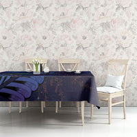 Takahe New Zealand Personalised Tablecloth Harakeke Silver Fern Maori Pattern LT22 - Polynesian Pride