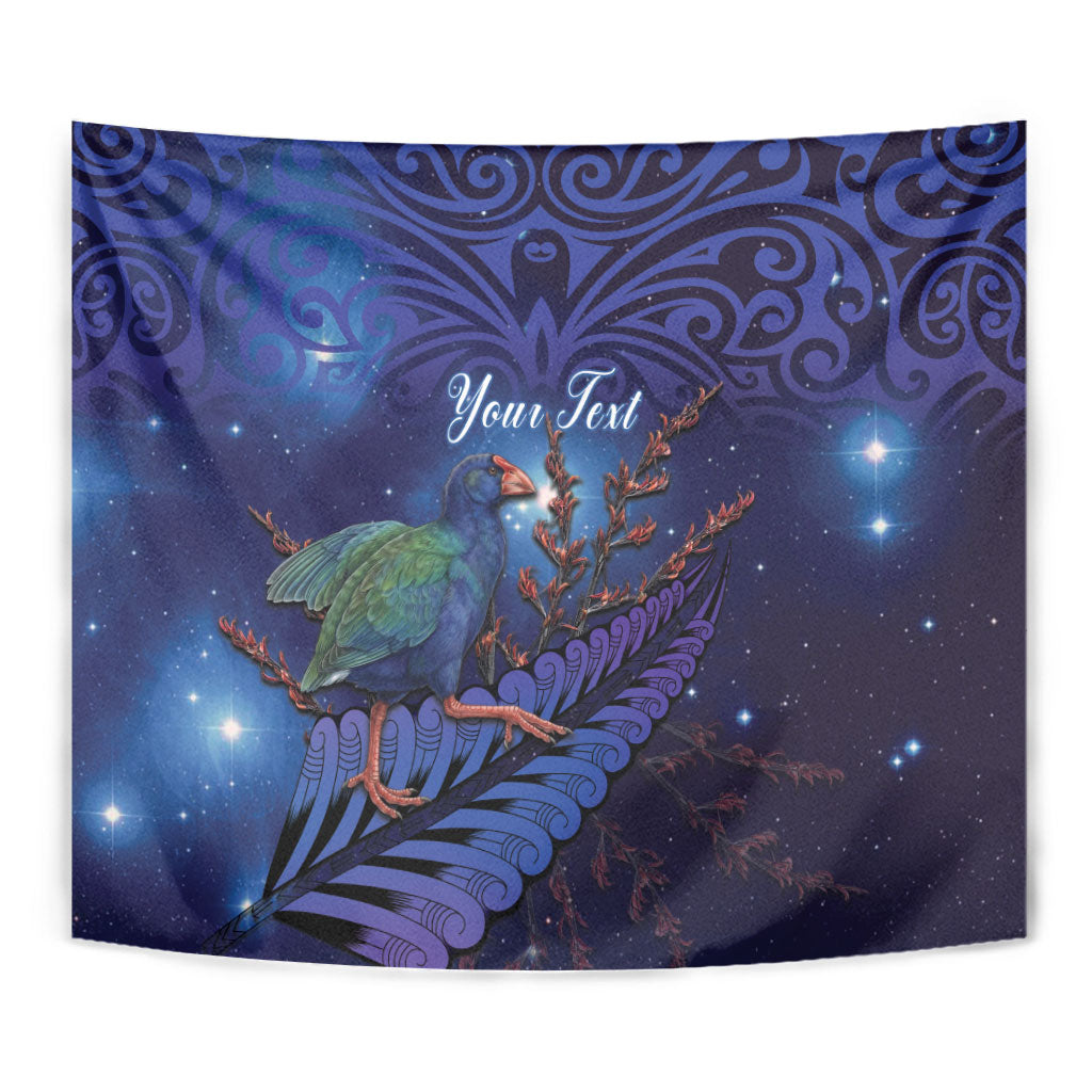 Takahe New Zealand Personalised Tapestry Harakeke Silver Fern Maori Pattern LT22 - Polynesian Pride