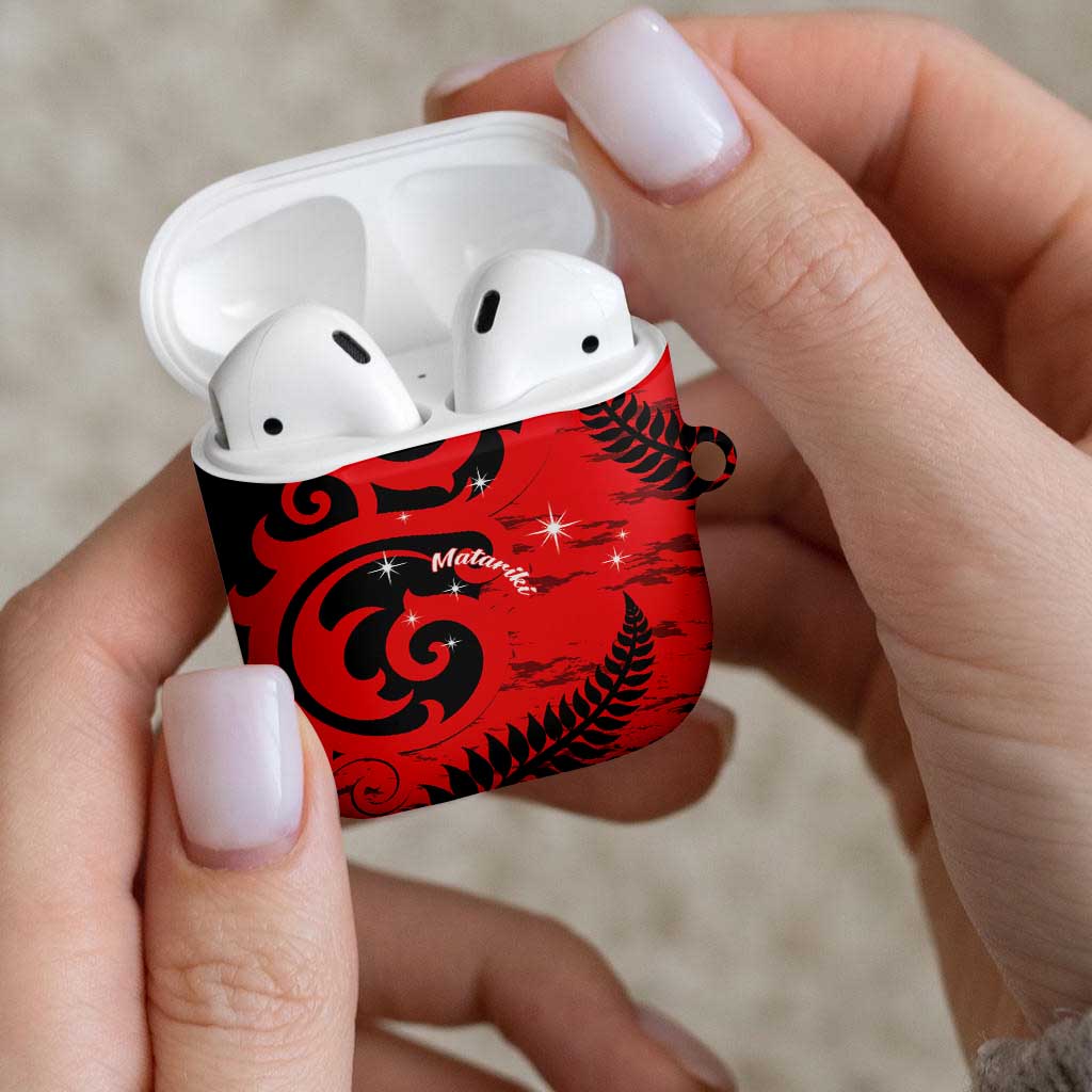 New Zealand Matariki AirPods Case Maori New Year Koru Pattern