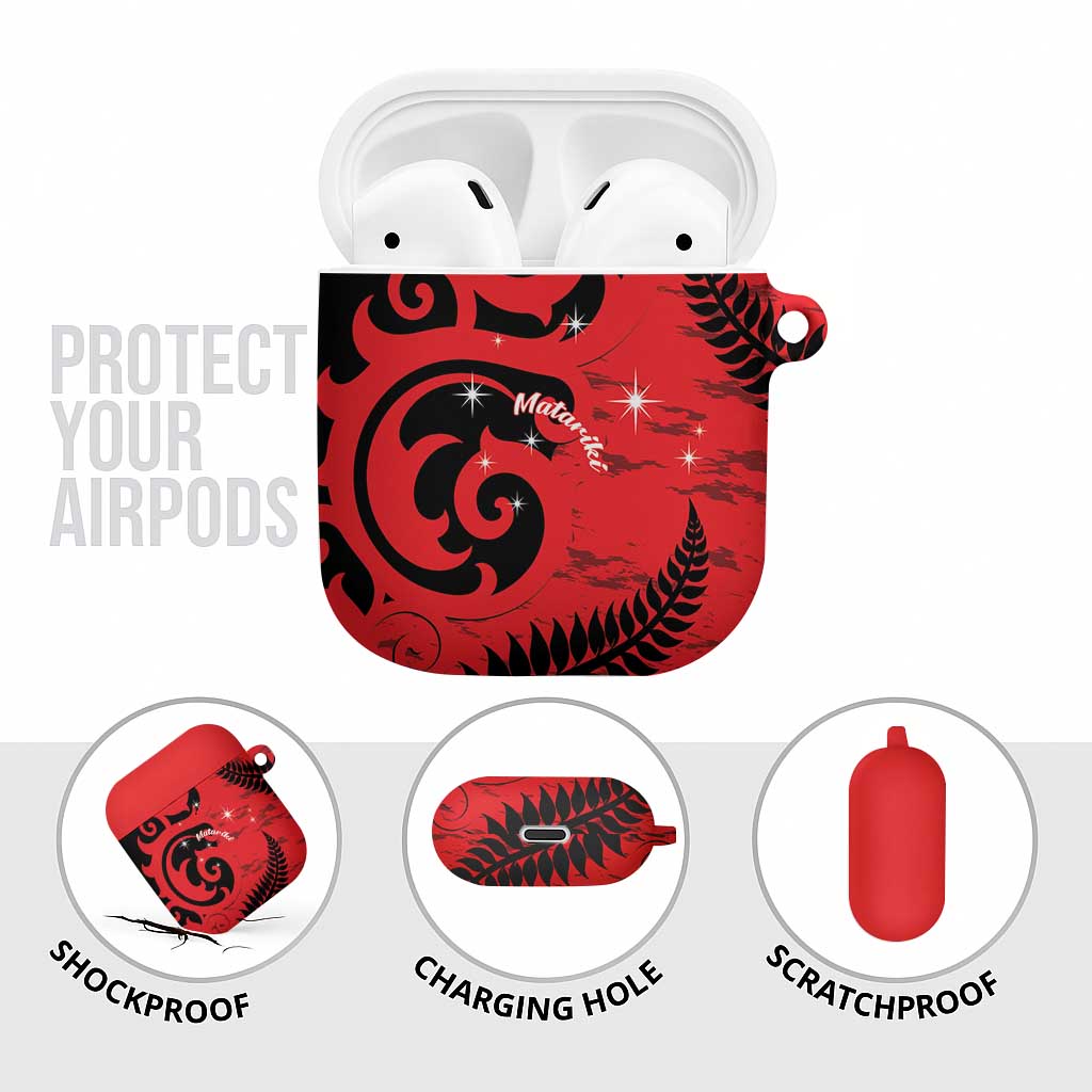 New Zealand Matariki AirPods Case Maori New Year Koru Pattern