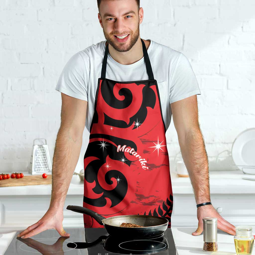 New Zealand Matariki Apron Maori New Year Koru Pattern LT22 - Polynesian Pride