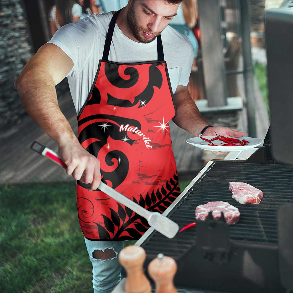 New Zealand Matariki Apron Maori New Year Koru Pattern LT22 - Polynesian Pride