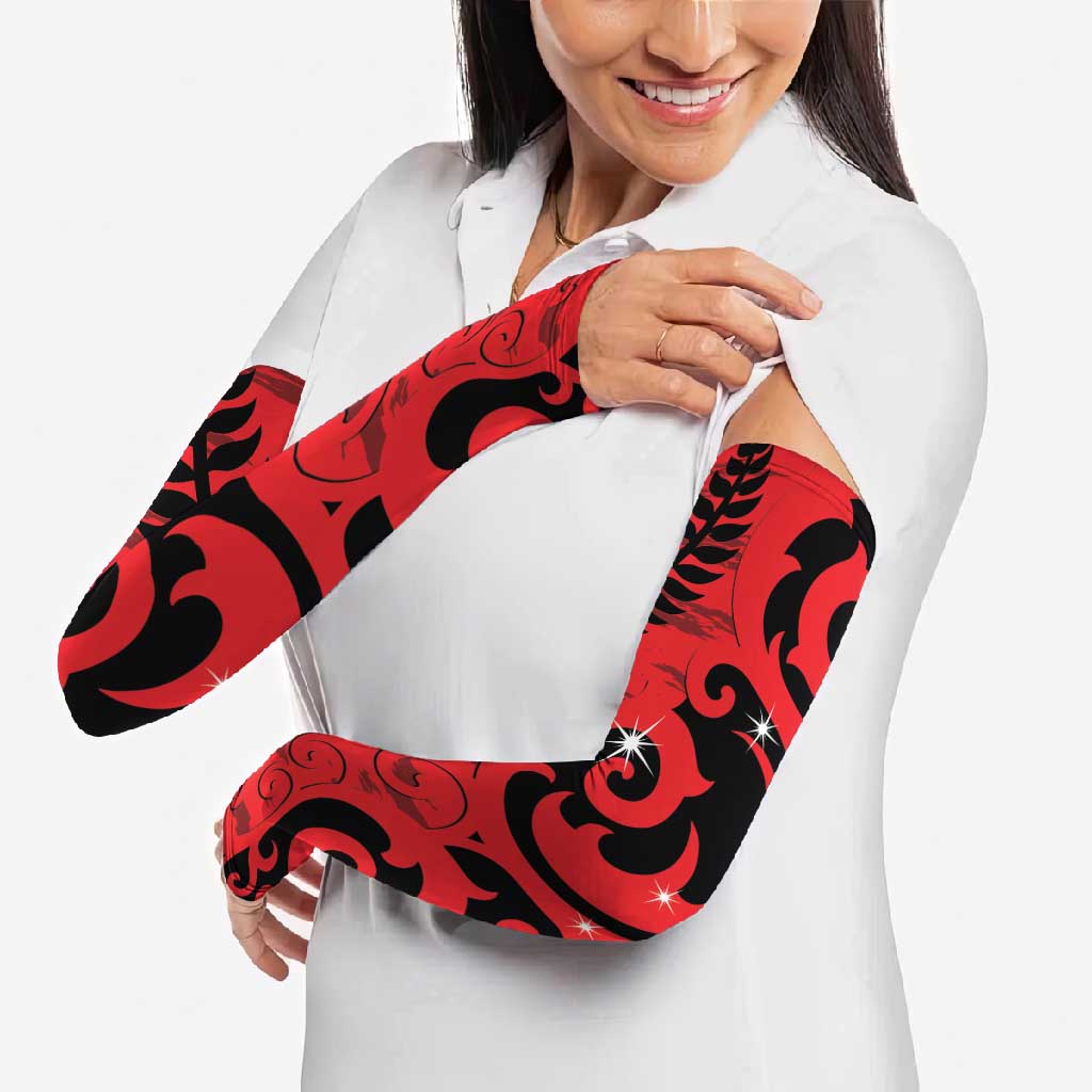 New Zealand Matariki Arm Sleeves Maori New Year Koru Pattern LT22 - Polynesian Pride