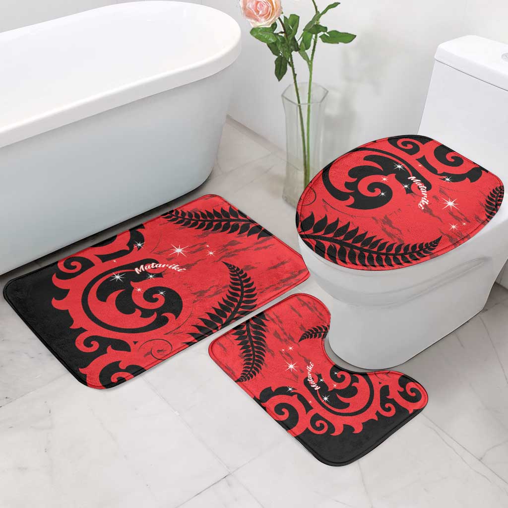 New Zealand Matariki Bathroom Set Maori New Year Koru Pattern LT22 - Polynesian Pride