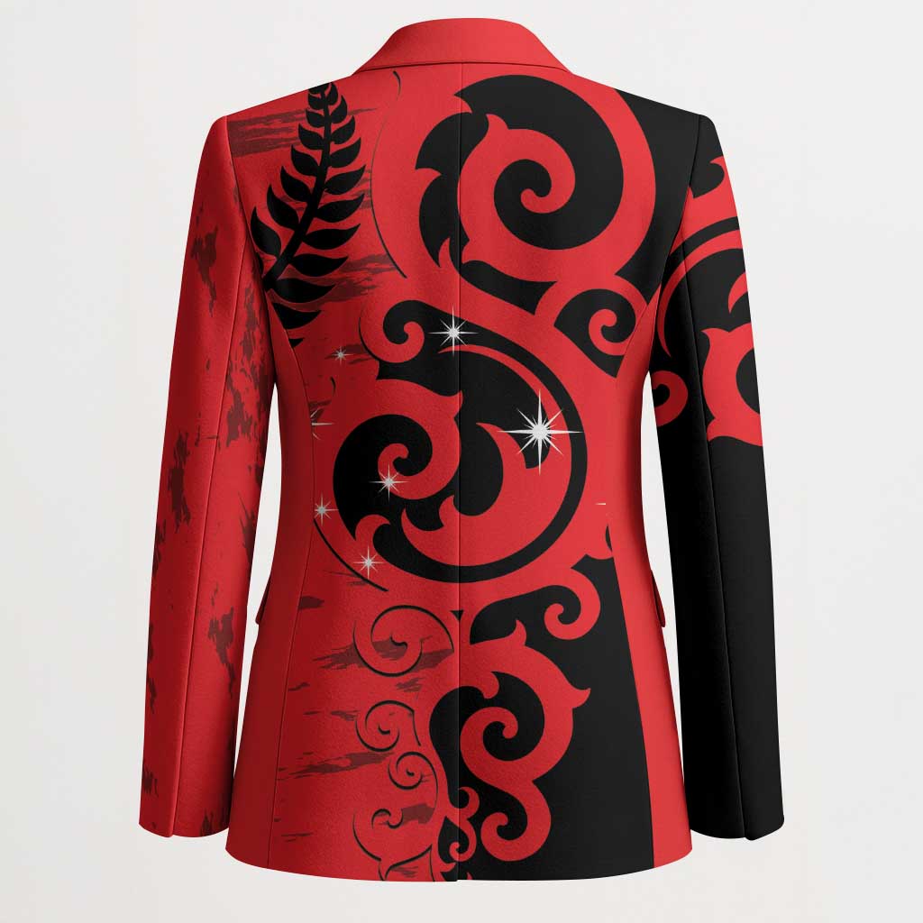 New Zealand Matariki Blazer Maori New Year Koru Pattern LT22 - Polynesian Pride