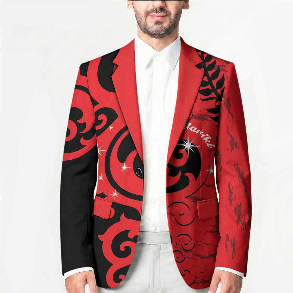 New Zealand Matariki Blazer Maori New Year Koru Pattern LT22 - Polynesian Pride