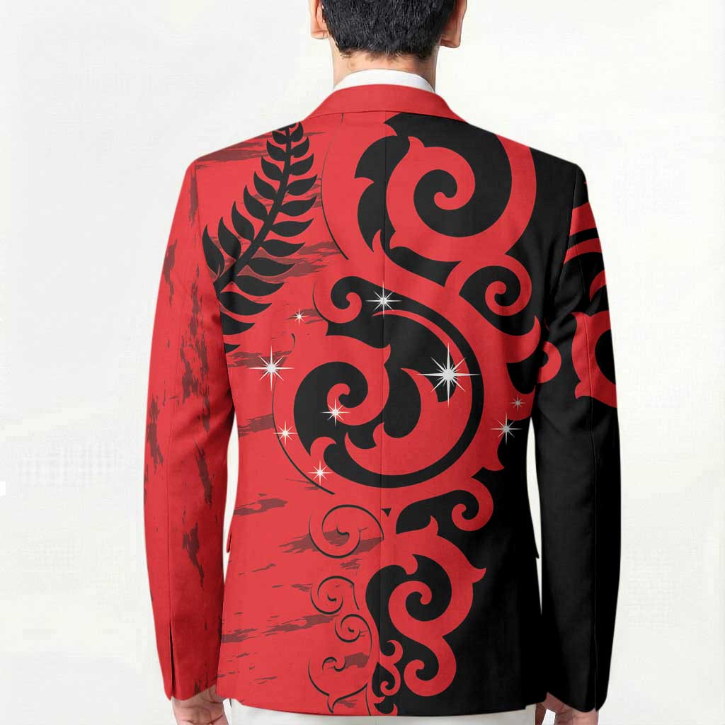 New Zealand Matariki Blazer Maori New Year Koru Pattern LT22 - Polynesian Pride