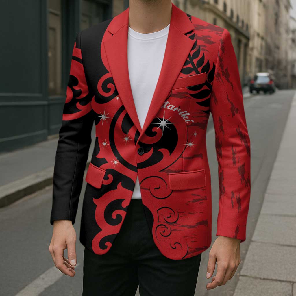 New Zealand Matariki Blazer Maori New Year Koru Pattern LT22 - Polynesian Pride