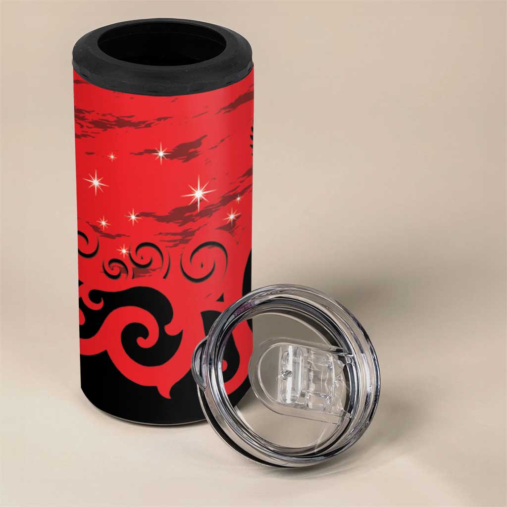New Zealand Matariki 4 in 1 Can Cooler Tumbler Maori New Year Koru Pattern LT22 - Polynesian Pride