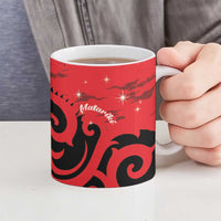 New Zealand Matariki Ceramic Mug Maori New Year Koru Pattern LT22 - Polynesian Pride