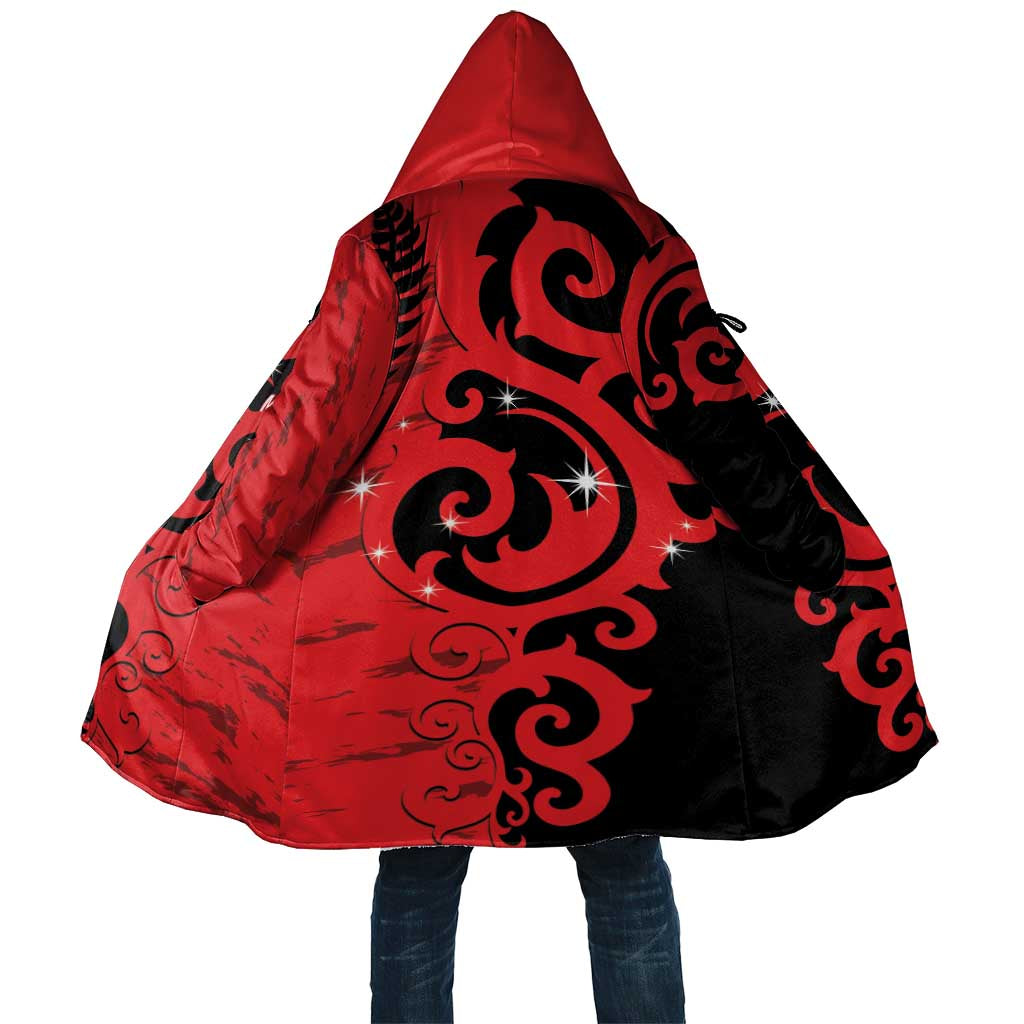 New Zealand Matariki Cloak Maori New Year Koru Pattern LT22 Unisex Red - Polynesian Pride