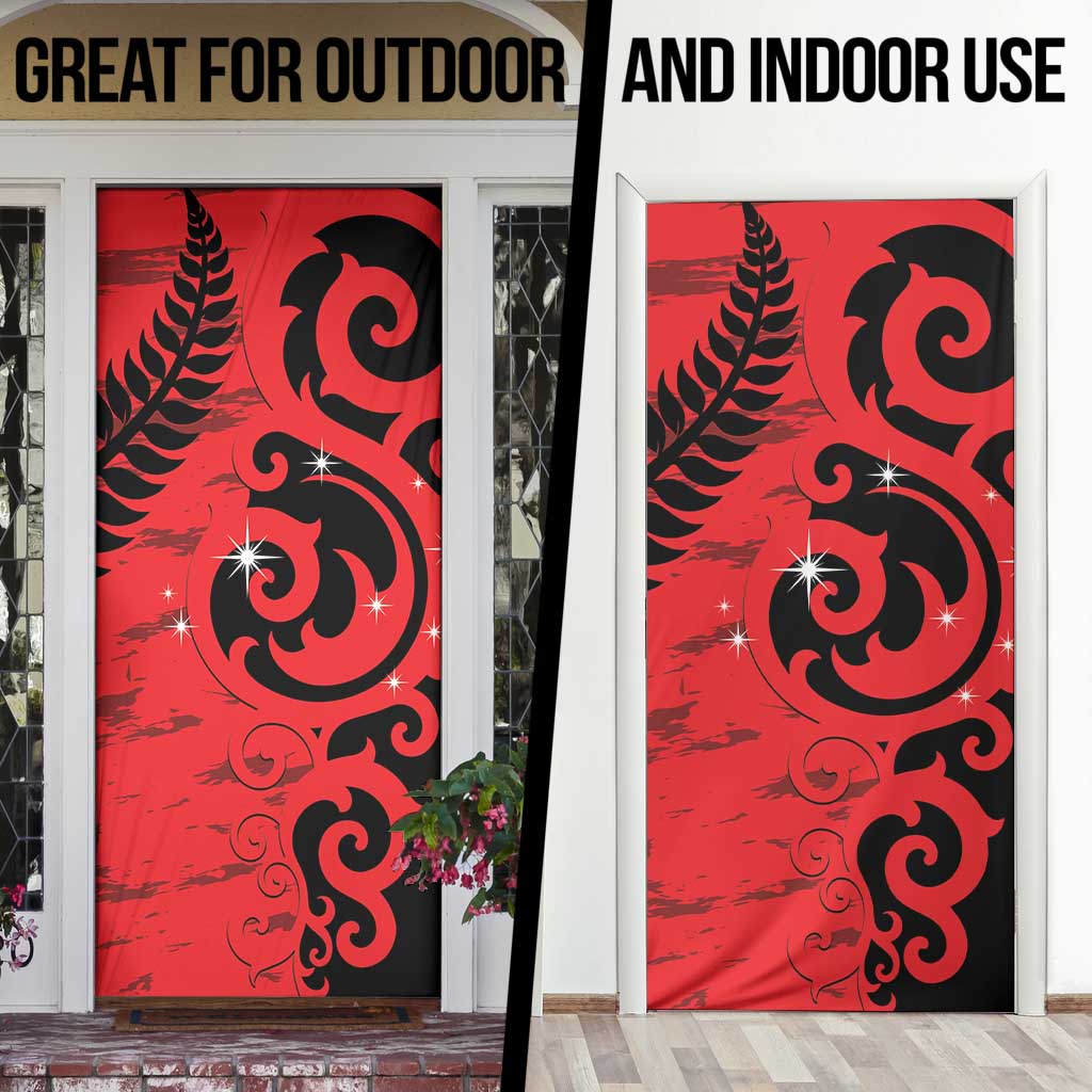 New Zealand Matariki Door Cover Maori New Year Koru Pattern LT22 - Polynesian Pride