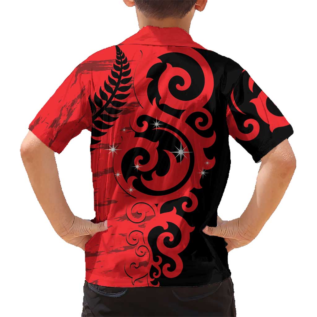 New Zealand Matariki Family Matching Summer Maxi Dress and Hawaiian Shirt Maori New Year Koru Pattern