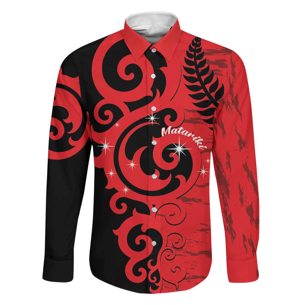 New Zealand Matariki Family Matching Summer Maxi Dress and Hawaiian Shirt Maori New Year Koru Pattern